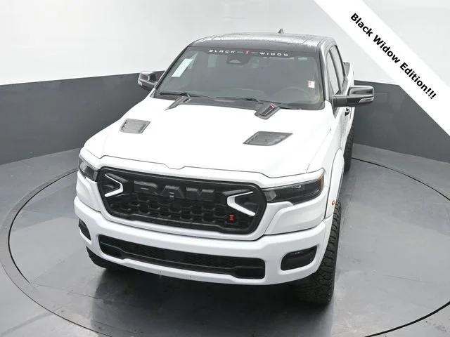New 2026 Bright White Clear-Coat Exterior Paint RAM BLACK WIDOW EDITION image 32