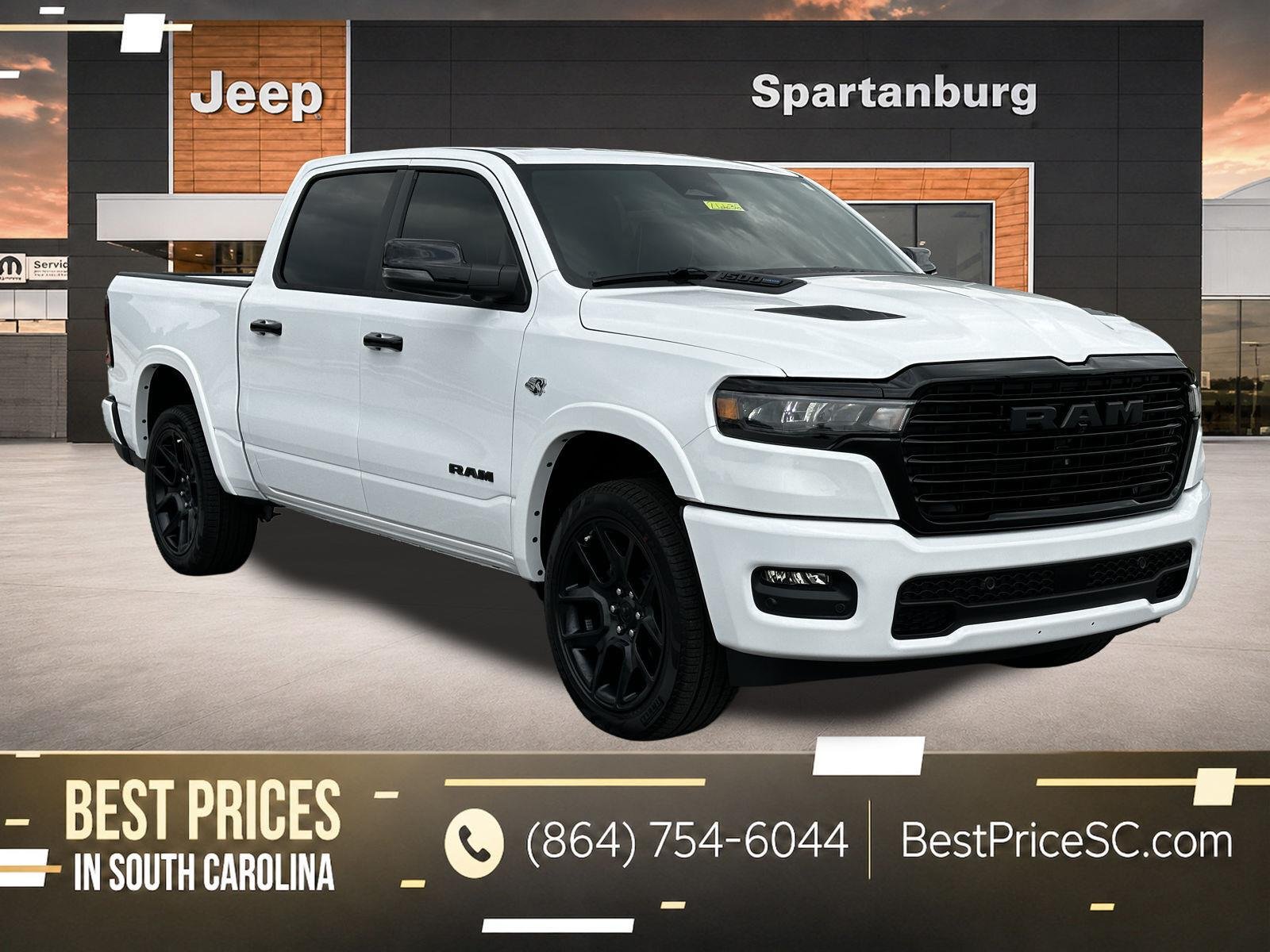New 2026 Bright White Clear-Coat Exterior Paint RAM Laramie image 1