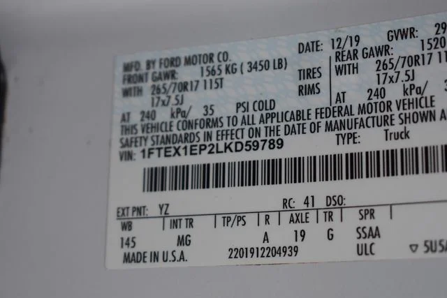 Used 2020 White Ford XLT image 33