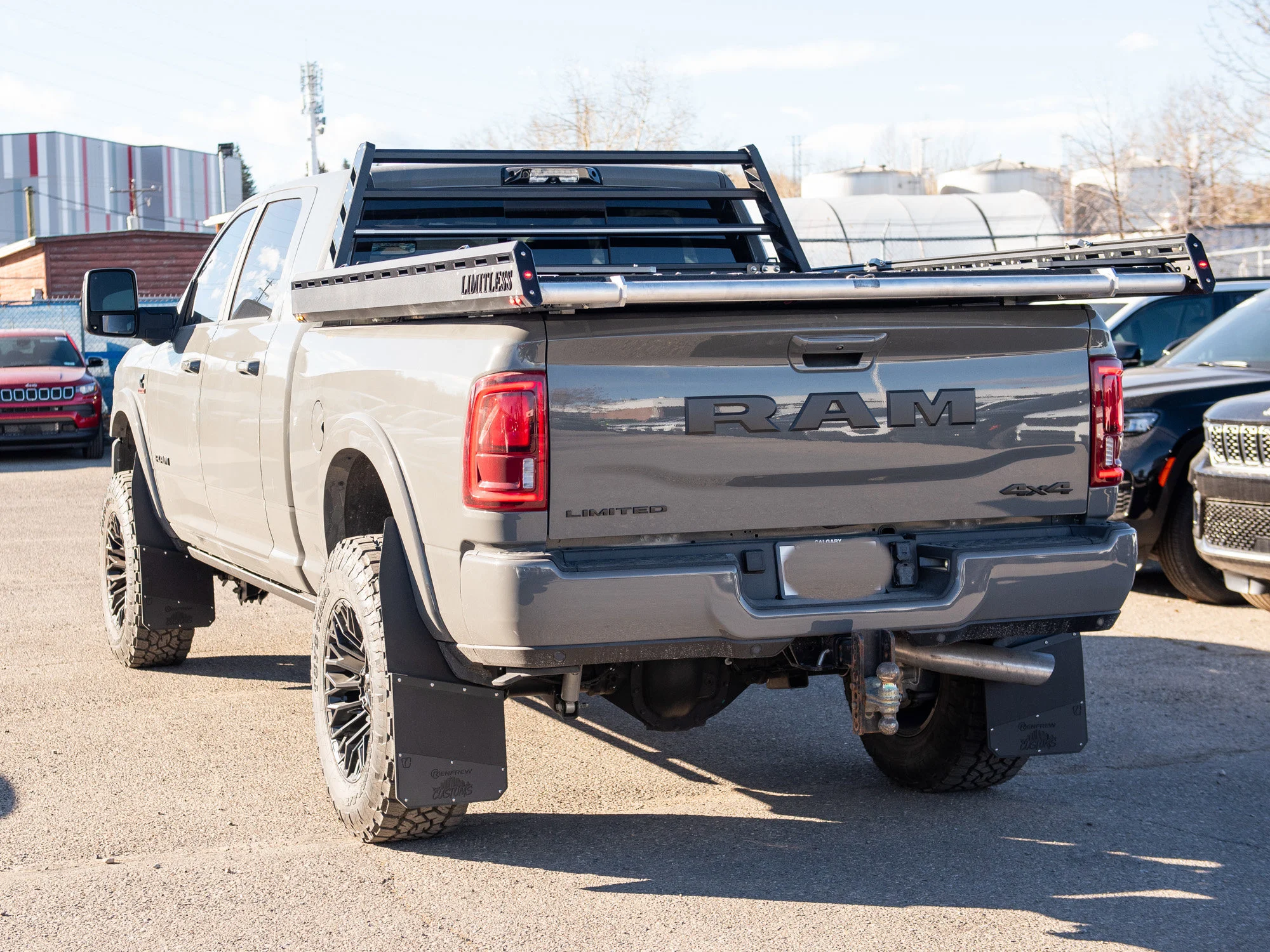 Used 2026 Grey RAM Limited* Mega Cab, 5 Inch Lift, 37s, Winch, Limitless Sled Deck image 7