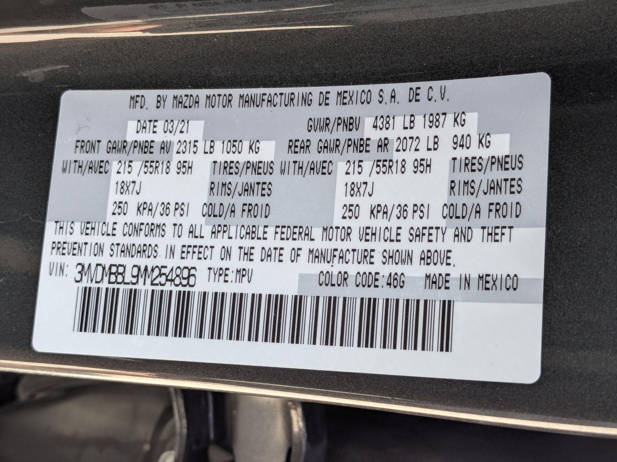 Certified Used 2021 Machine Gray Metallic Mazda Select image 32