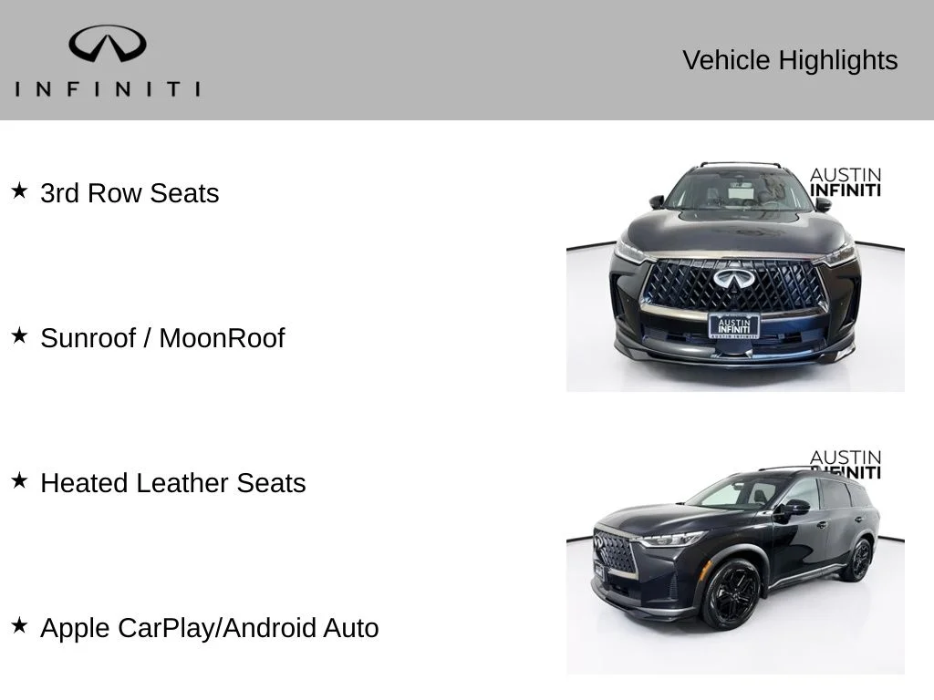 Certified Used 2026 Black INFINITI SPORT image 3
