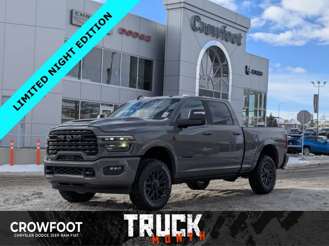 2026 RAM 3500 Limited * NIGHT EDITION - 5TH W & GOOSENECK PREP - LEVEL 1 EQUIP & TONS MORE!