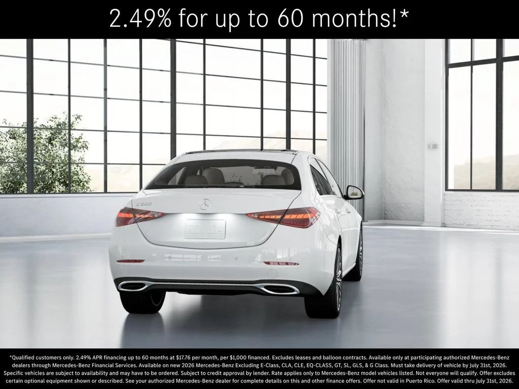 New 2026 Polar White Mercedes-Benz C 300 image 66
