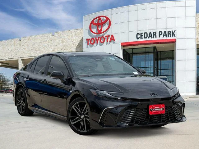 Certified Used 2025 MIDNIGHT BLACK METAL Toyota XSE image 1