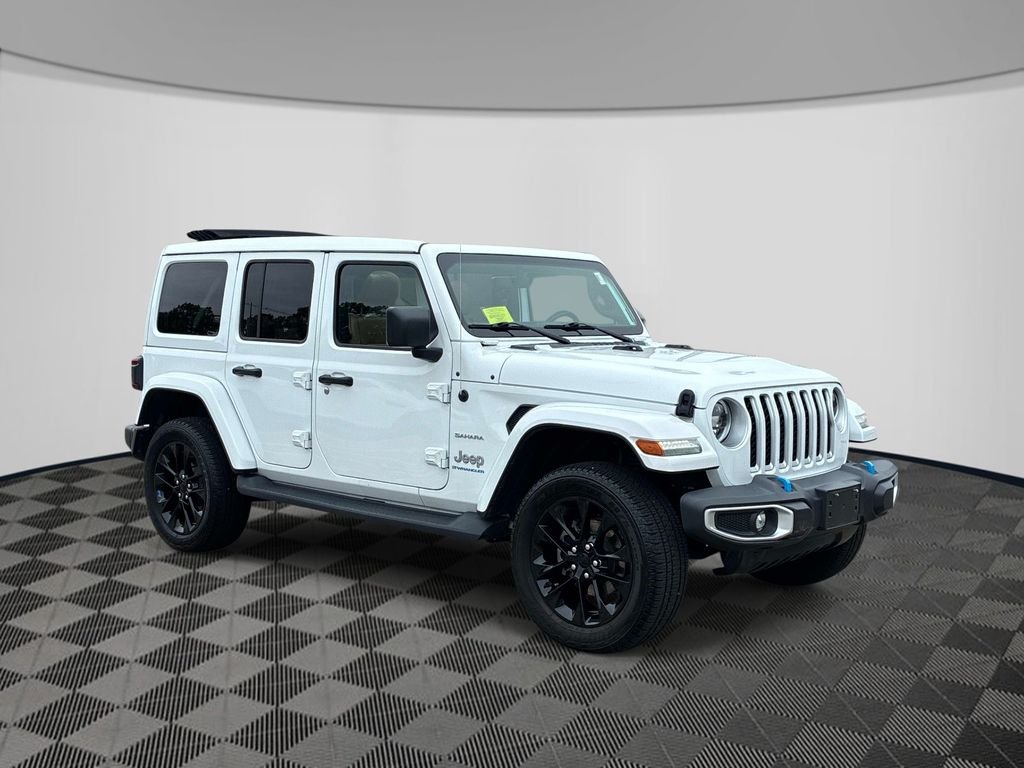 Used 2023 White Jeep Sahara 4xe image 3