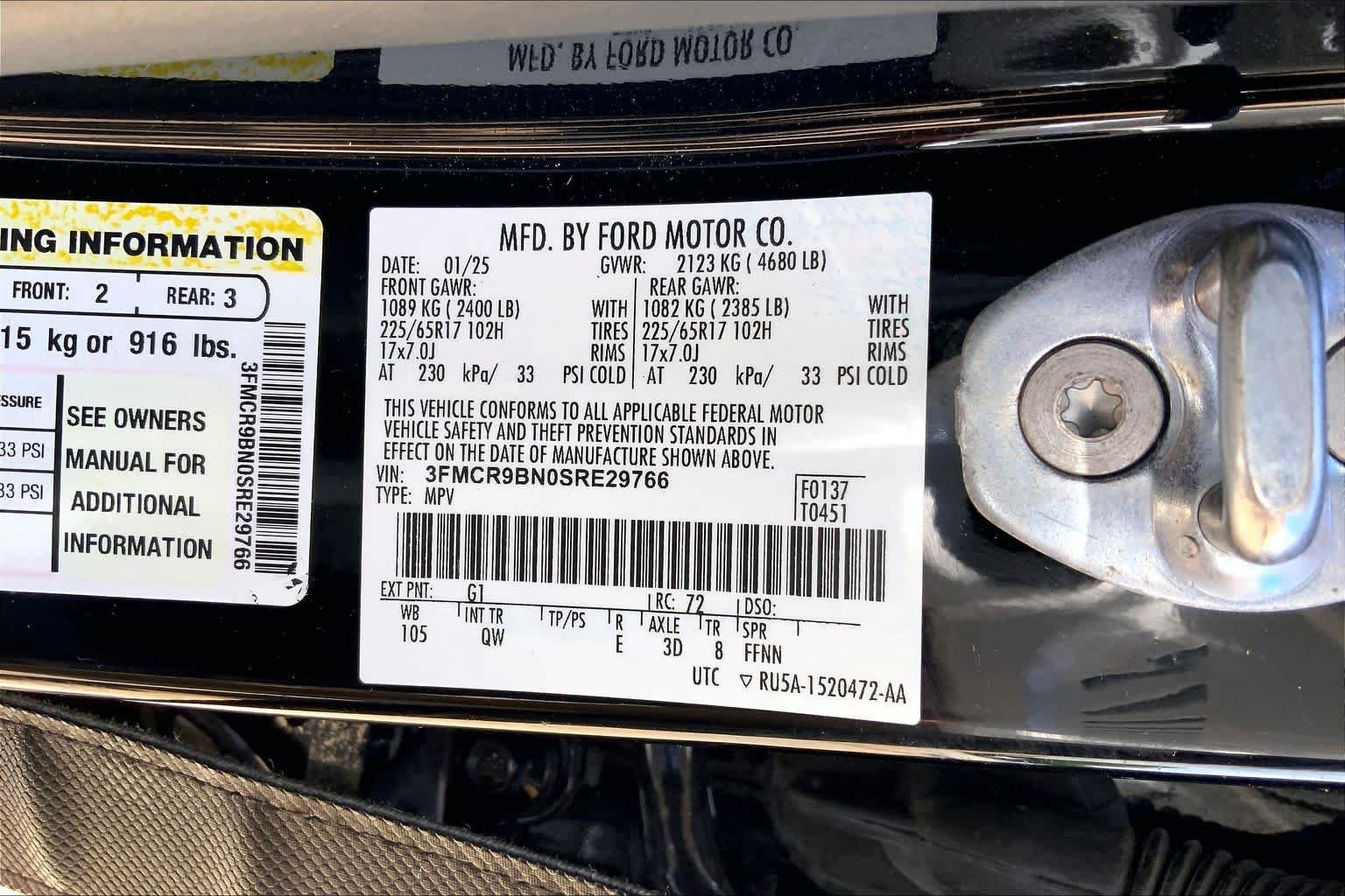 Used 2025 Shadow Black Ford Big Bend image 33
