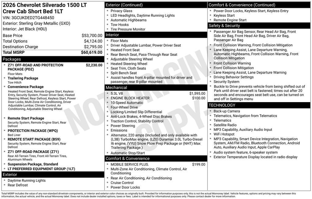 New 2026 Sterling Gray Metallic Chevrolet LT image 26