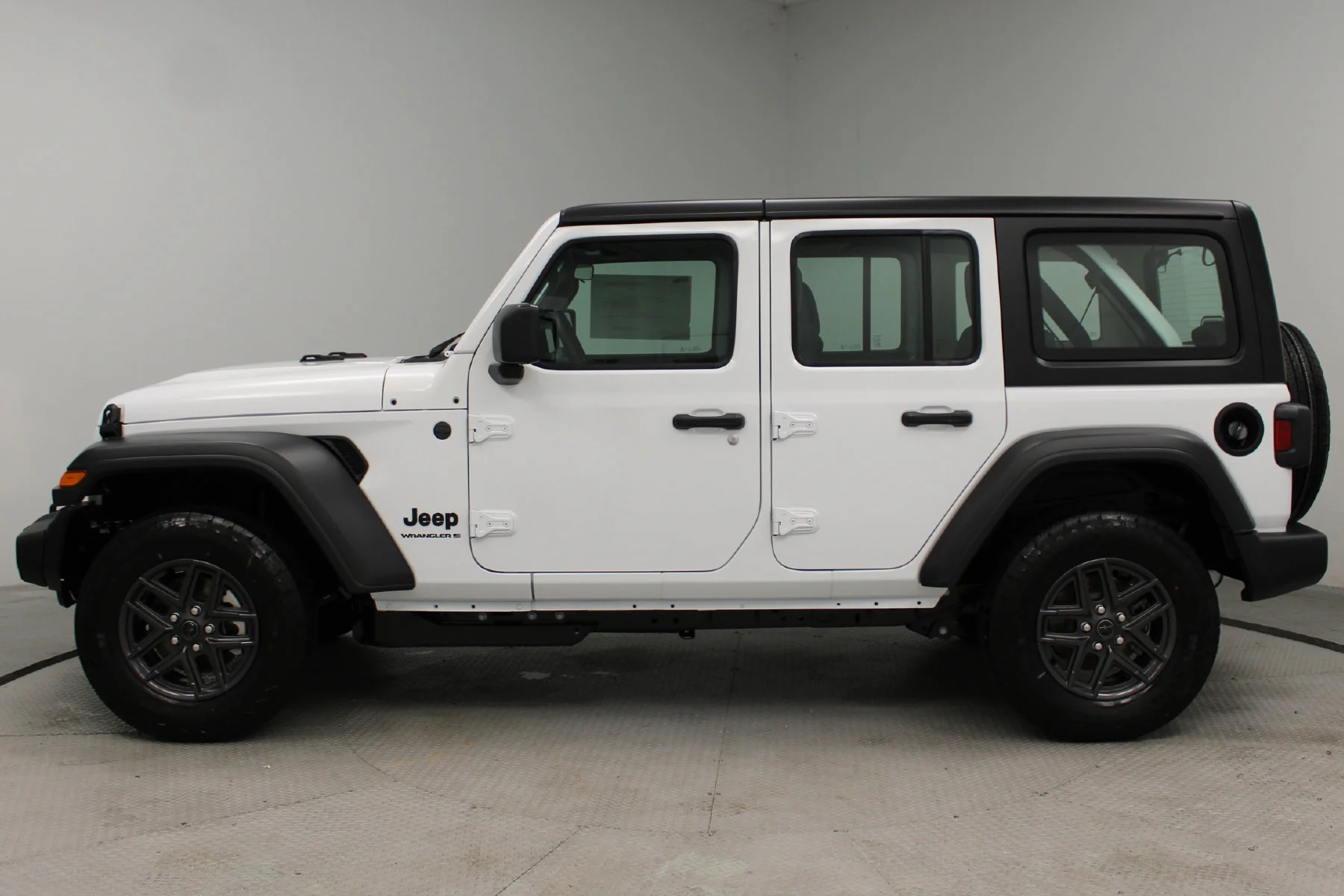 New 2026 Bright White Clear-Coat Exterior Paint Jeep Sport 4 Door 4x4 image 26