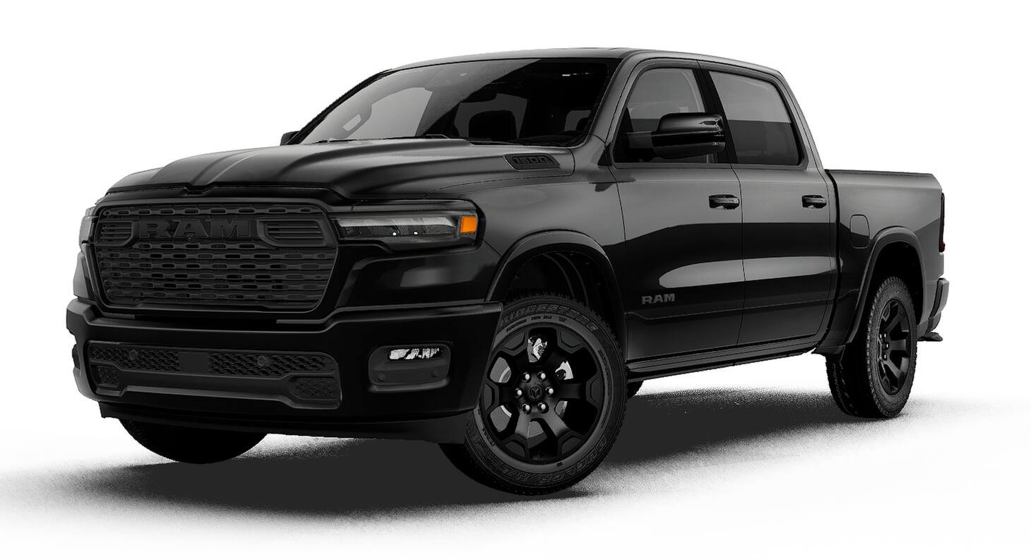 New 2027 Diamond Black Crystal Pearl-Coat Exterior Paint RAM BIG HORN image 27