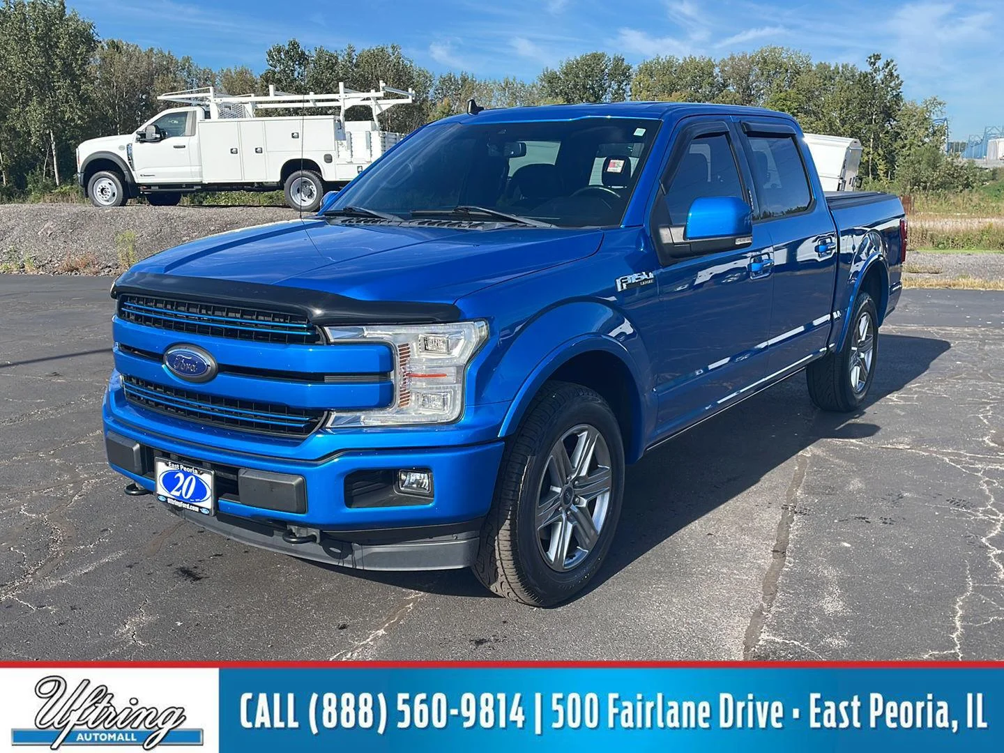 Certified Used 2020 Velocity Blue Ford LARIAT image 1