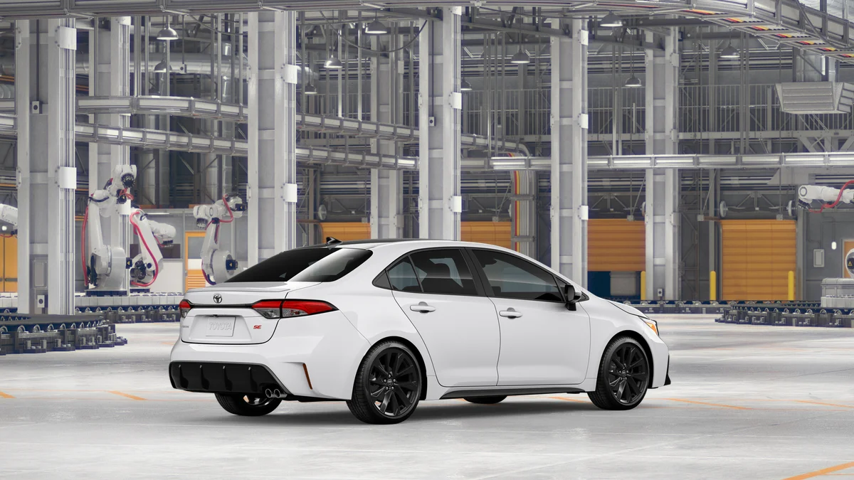 New 2026 Ice Cap with Midnight Black Metallic roof Toyota SE image 10