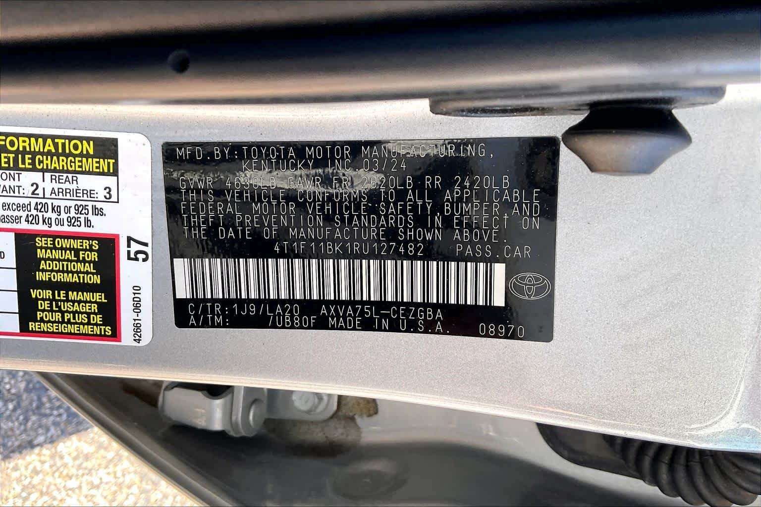 Used 2024 Celestial Silver Metallic Toyota XLE image 33