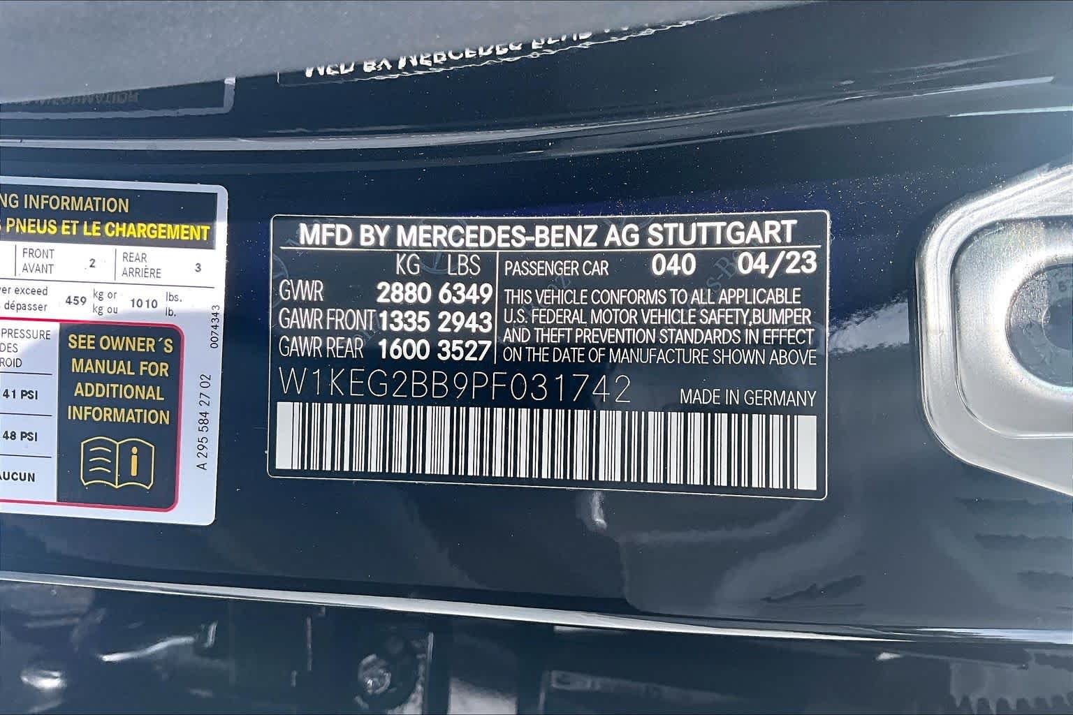 Used 2023 Obsidian Black Metallic Mercedes-Benz EQE 350+ image 30