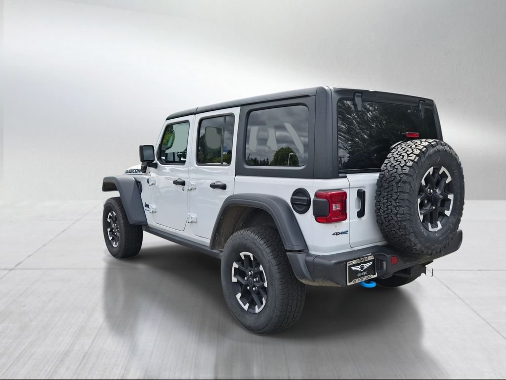 Used 2024 Bright White Clearcoat Jeep Rubicon 4xe image 5