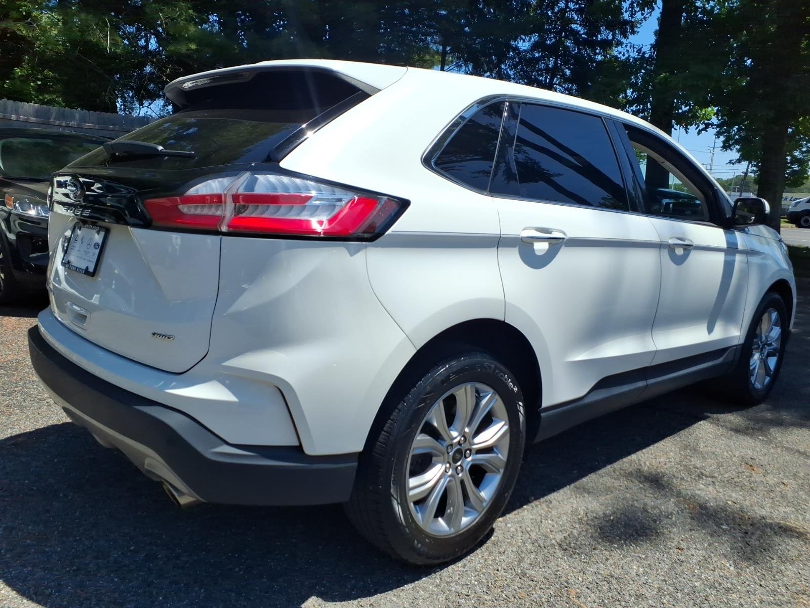 Certified Used 2023 White Ford Titanium image 2