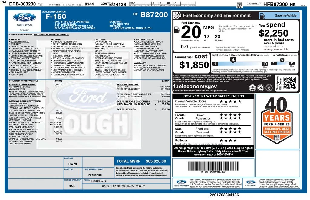 Used 2017 Bronze Fire Metallic Ford King Ranch image 6