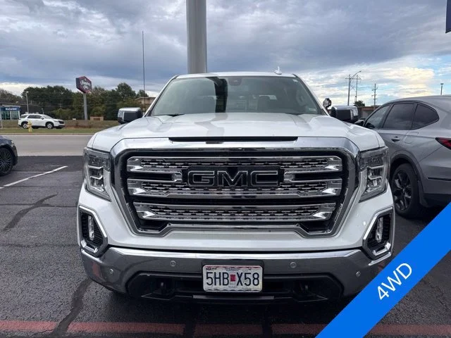 Used 2021 White Frost Tri-Coat GMC SLT image 2