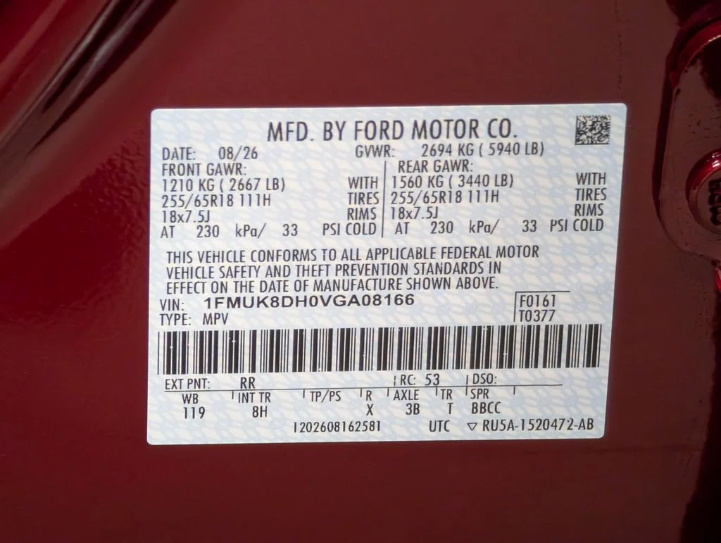 New 2027 Ruby Red Metallic Tinted Clearcoat Ford Active image 25