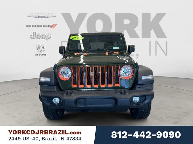 Used 2021 Green Jeep Unlimited Sport image 8