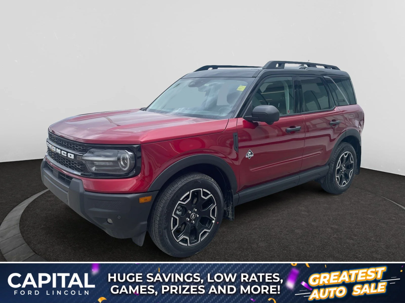 New 2026 Ruby Red Metallic Tinted Clearcoat Ford Outer Banks image 1