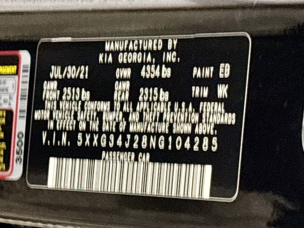 Used 2022 Ebony Black Kia EX image 26