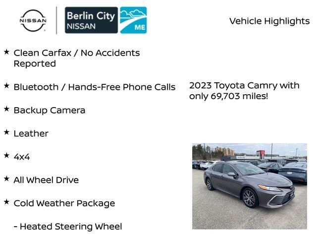 Used 2023 Gray Toyota XLE image 7