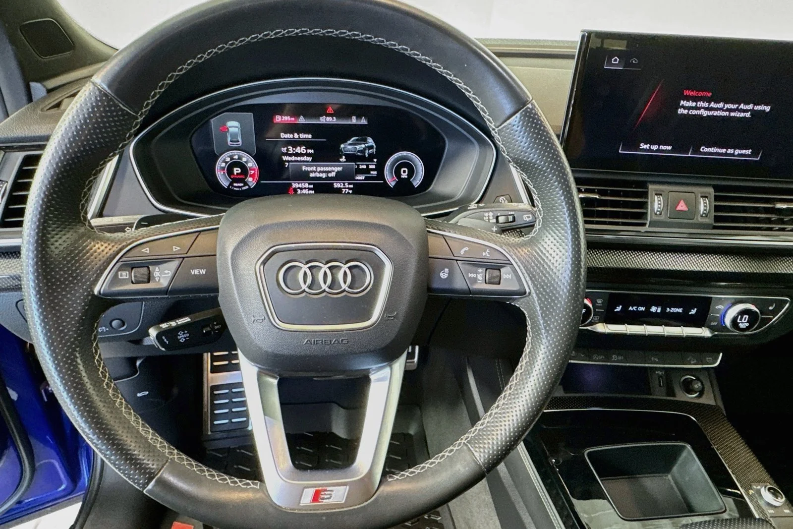 Used 2022 Blue Audi Premium Plus image 11