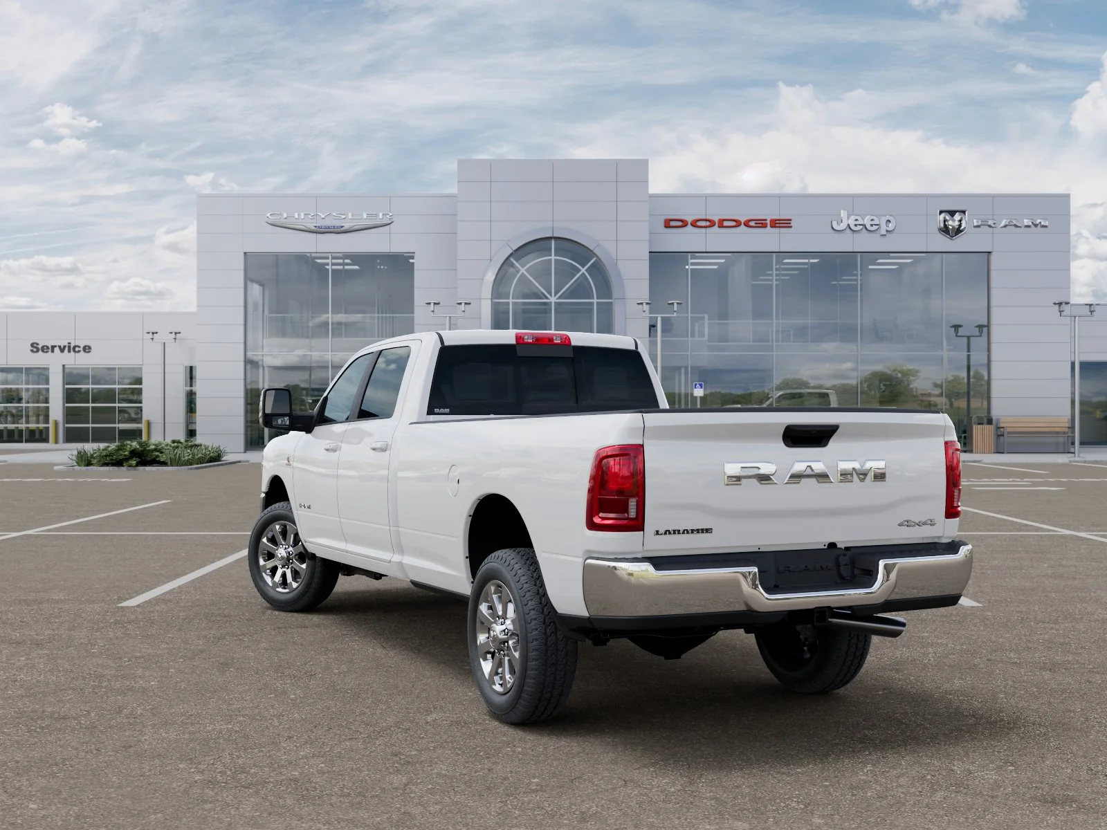 New 2026 Bright White Clear-Coat Exterior Paint RAM Laramie image 31