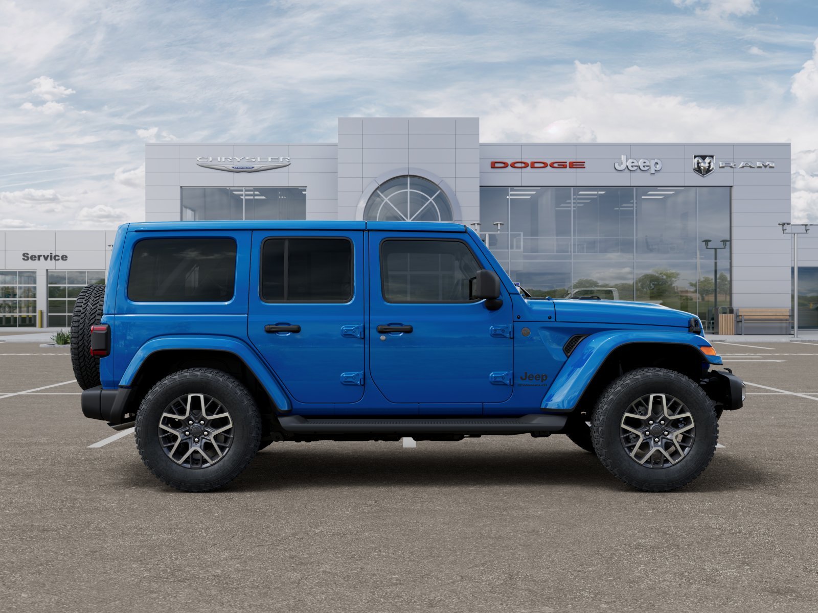 New 2026 Hydro Blue Pearl-Coat Exterior Paint Jeep Sahara image 30