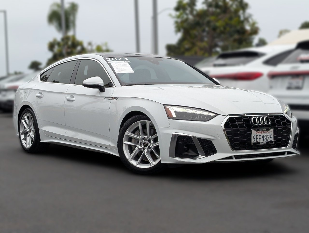 Certified Used 2023 Glacier White Metallic Audi 45 S Line Premium Plus image 1