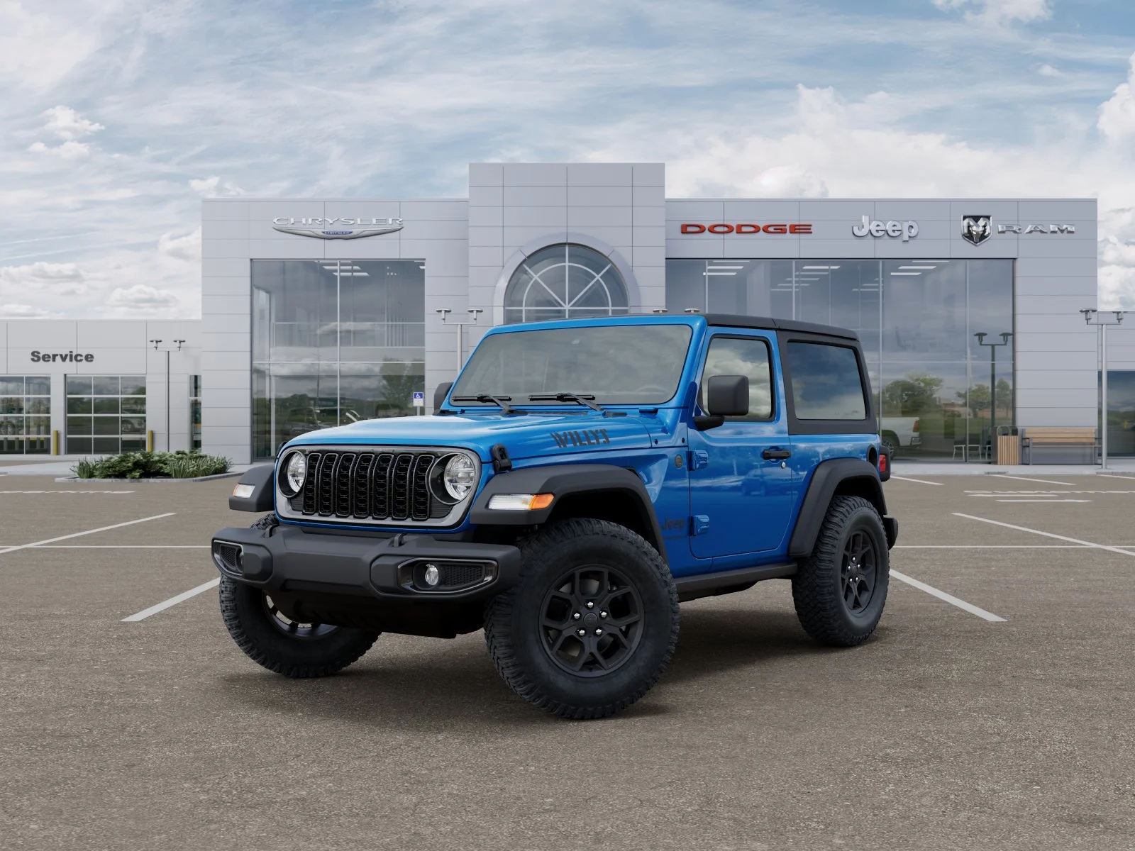 New 2026 Hydro Blue Pearl-Coat Exterior Paint Jeep Willys image 28
