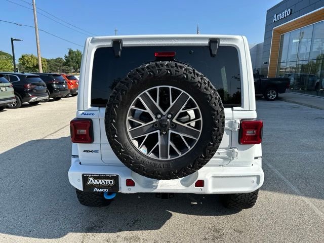 Used 2022 White Jeep Unlimited Sahara 4xe image 8