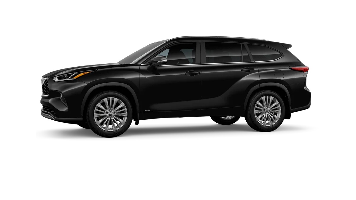 New 2026 Midnight Black Metallic Toyota Hybrid Platinum image 3