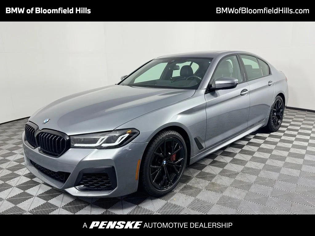 Certified Used 2023 Skyscraper Grey Metallic BMW 540i xDrive image 1