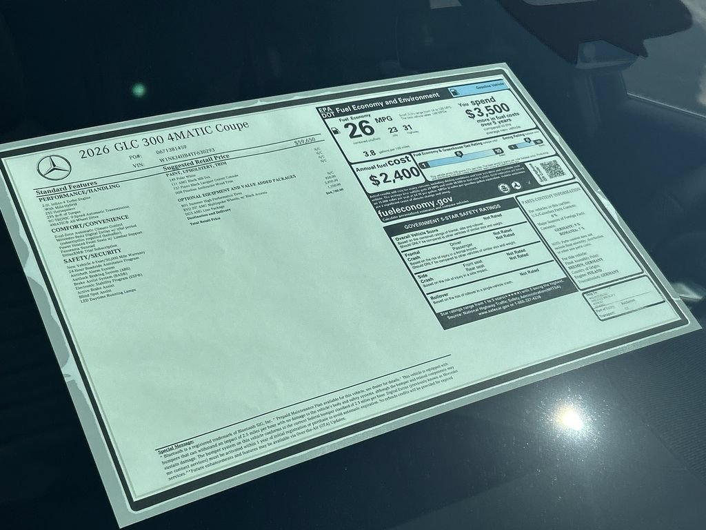 New 2026 Polar White Mercedes-Benz GLC300 image 74