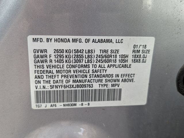 Used 2018 Lunar Silver Metallic Honda EX image 10