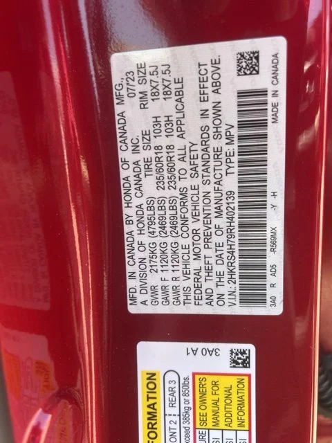 Used 2024 Red Honda EX-L image 35