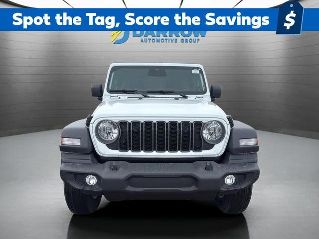 New 2026 Bright White Clear-Coat Exterior Paint Jeep Sport S image 8