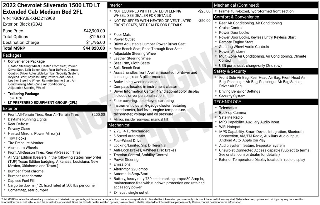 Certified Used 2022 Black Chevrolet LT image 30