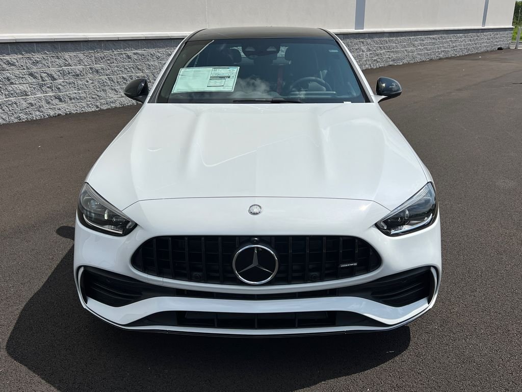 New 2026 MANUFAKTUR Moonlight White Metallic Mercedes-Benz AMG® C 43 4MATIC Sedan image 3