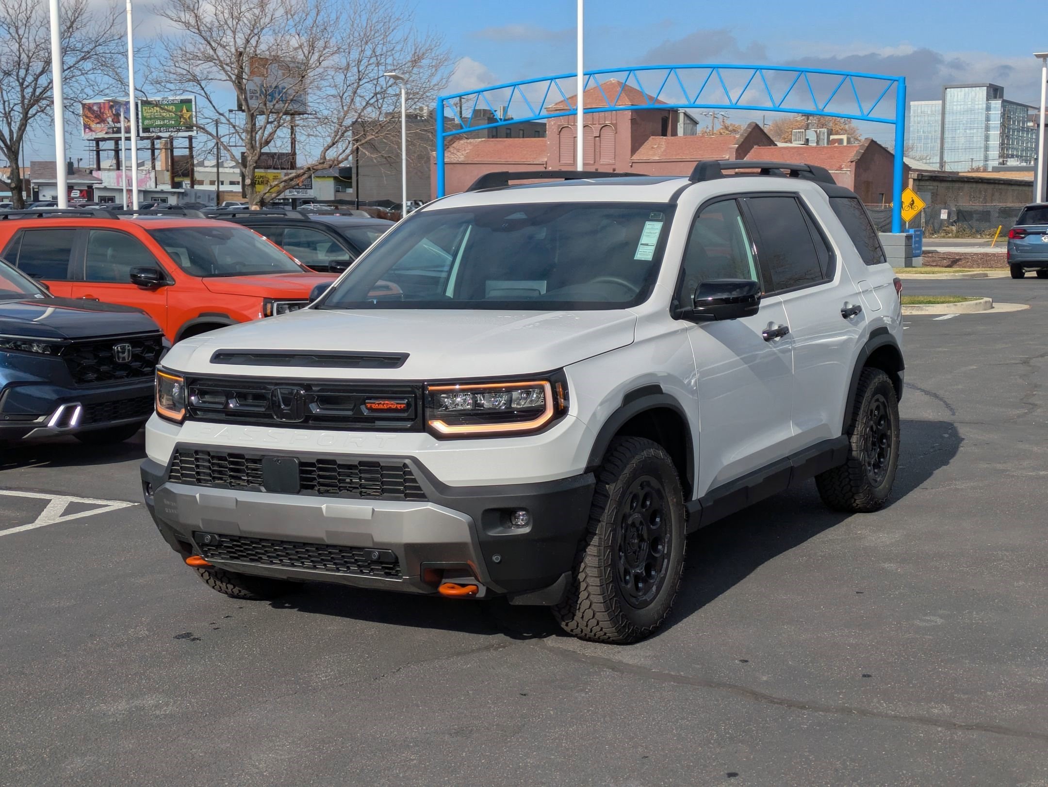 New 2026 Platinum White Pearl Honda TrailSport Elite Blackout image 8