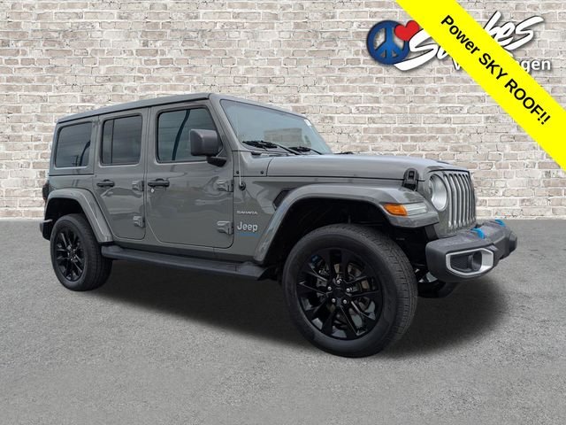 Used 2023 Gray Jeep Sahara 4xe image 2