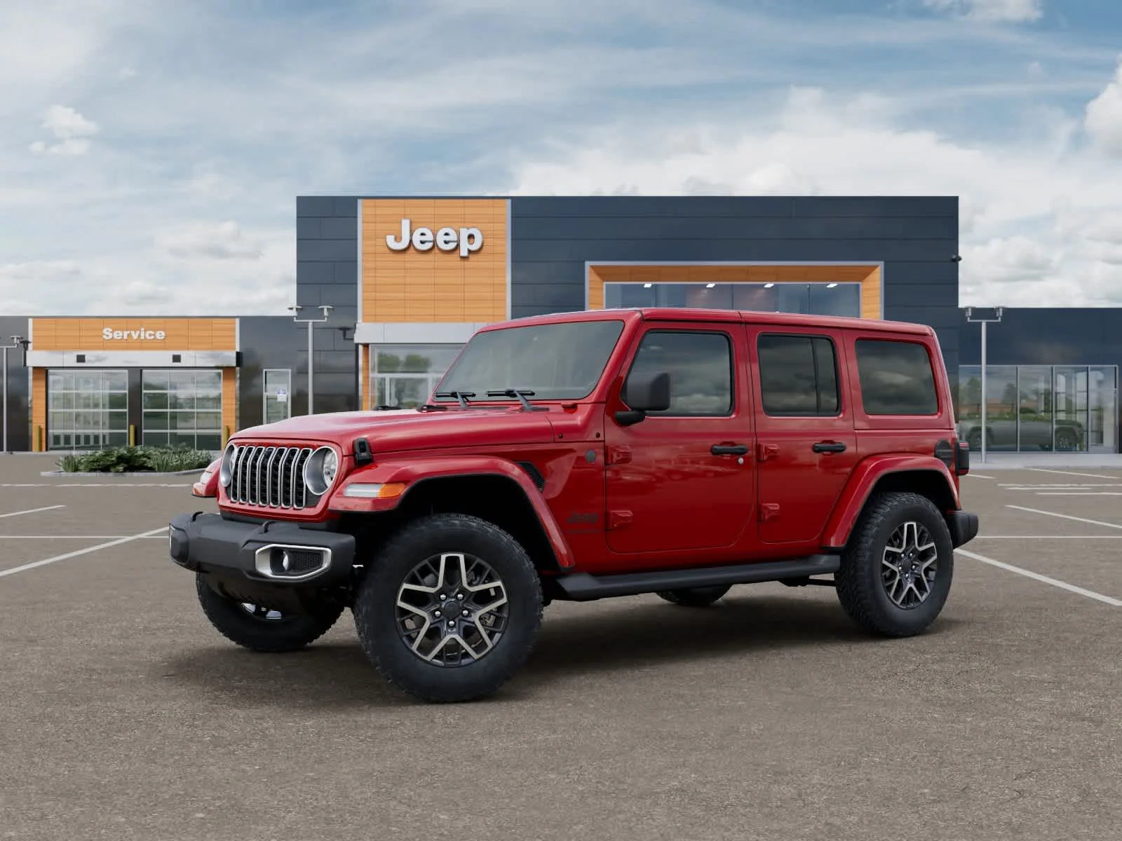 New 2026 Firecracker Red Clearcoat Jeep Sahara image 2