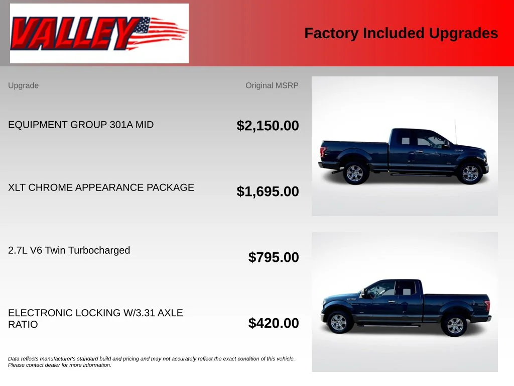 Used 2016 Blue Jeans Metallic Ford XLT image 5