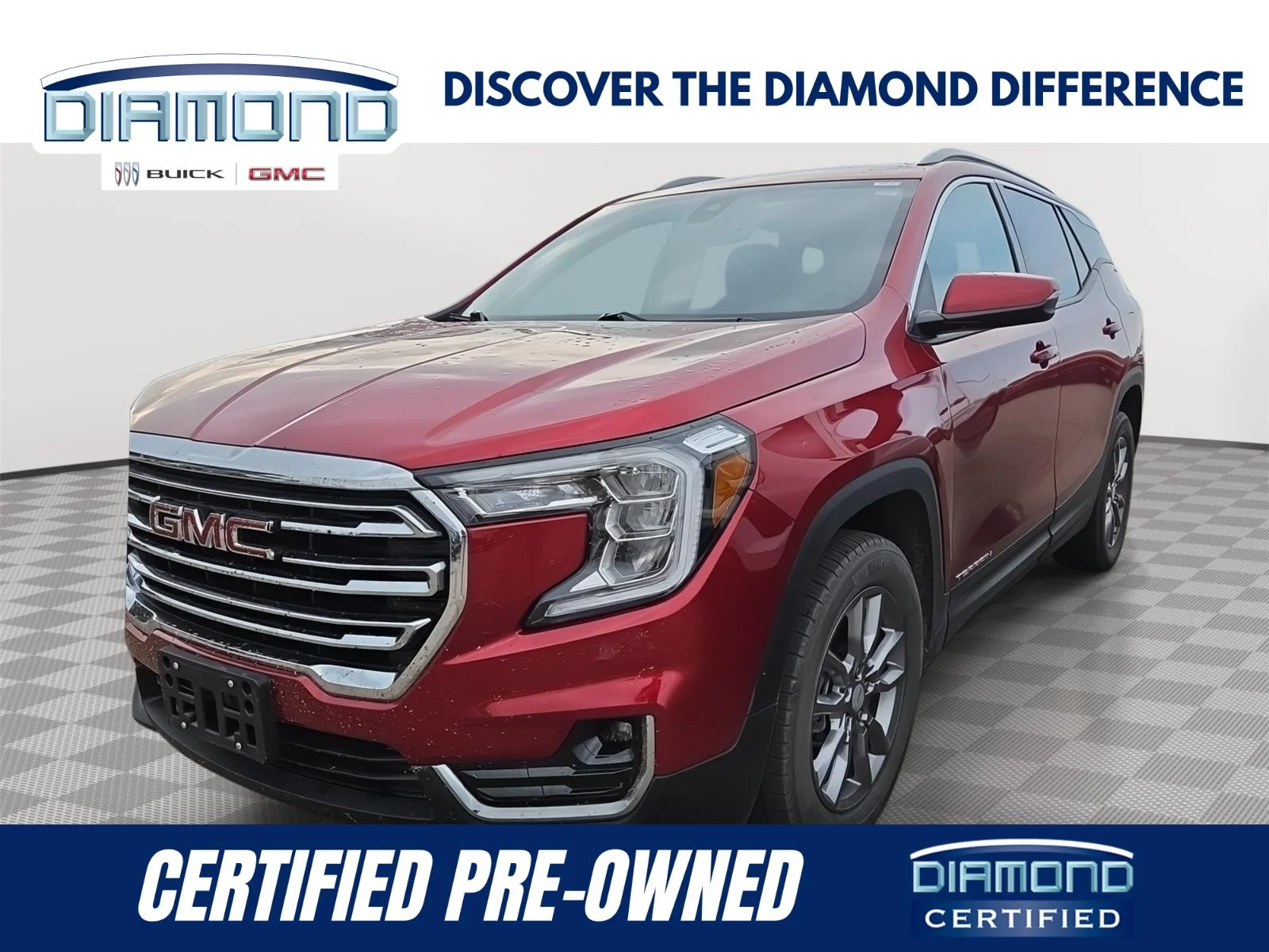 Used 2024 Volcanic Red Tintcoat GMC SLT image 1