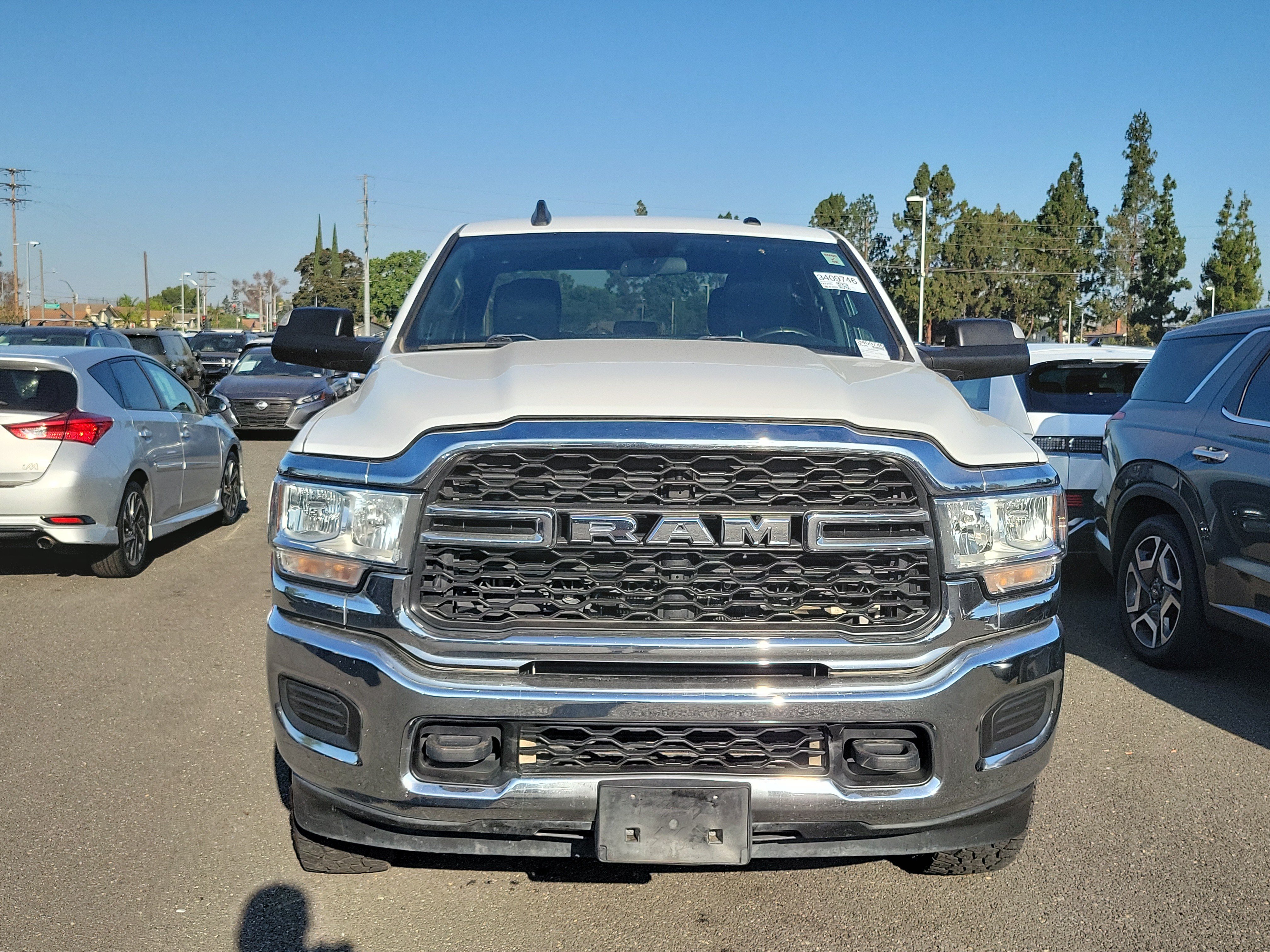Used 2022 Bright White Clearcoat Ram Tradesman image 2