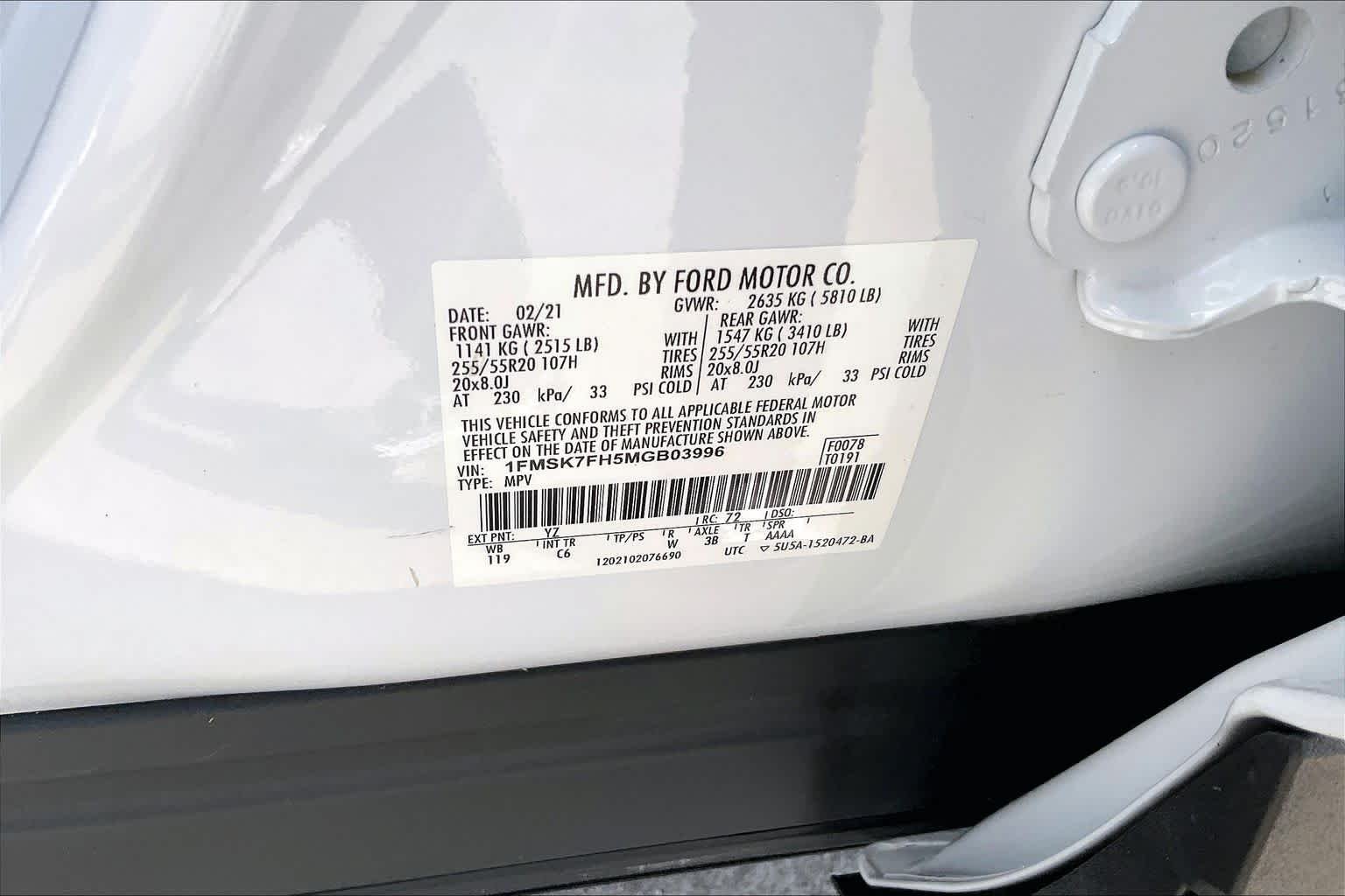 Used 2021 Oxford White Ford Limited image 34