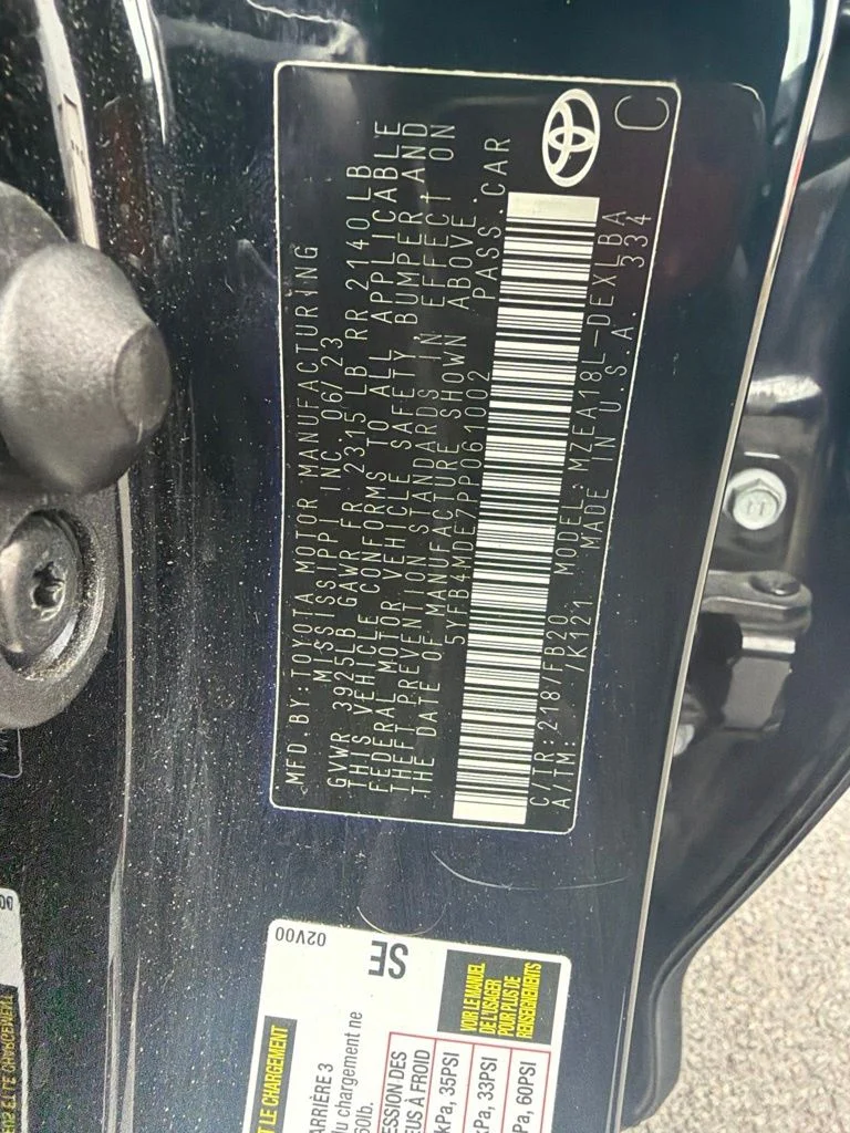 Used 2023 Black Toyota LE image 42