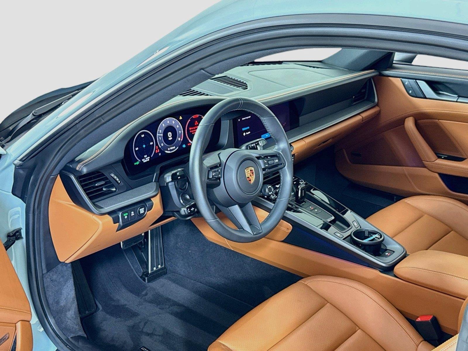 Used 2025 Shade Green Metallic Porsche Carrera | Surround View | Sport Exhaust | BOSE | Classic Wheels image 14